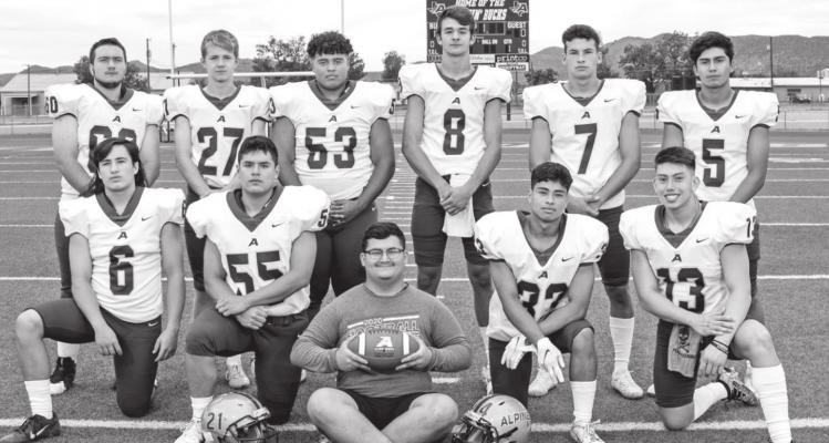 Alpine High School Fightin’ Buck Football seniors are ready to score touchdowns and out hustle the competition as they kick off a new season. Credit