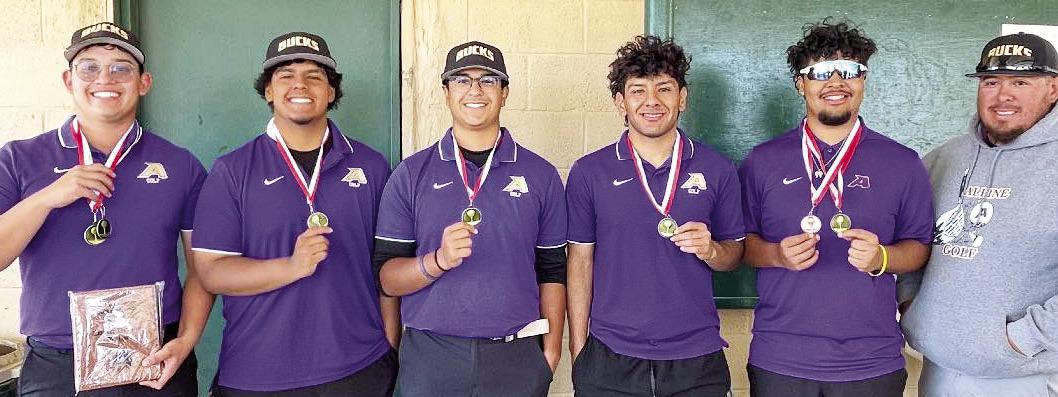 The AHS Boys’ Golf Team took first place on their home course last week with a combined score of 347. They traveled to Fort Stockton on Monday for the District tournament. Courtesy photo