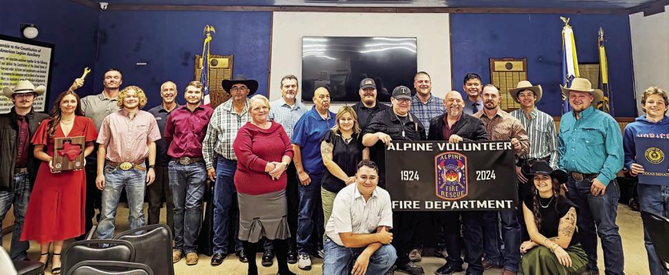 The Alpine Volunteer Fire Department held an appreciation dinner last Wednesday night, honoring the contributions of their volunteer firefighters, junior firefi ghters, their families, and local government officials who help support the service they provide for the community. Photo by Kara Gerbert