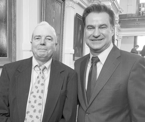 Alpine City Attorney Rod Ponton and Sen. Roland Gutierrez Courtesy photo