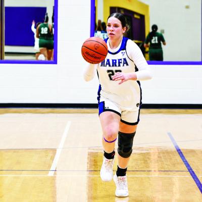 Recent Marfa ISD graduate Raven Martinez represented Marfa as part of the West All-Star Team in the Texas State 6-man Association Basketball game. Photo courtesy of Marfa ISD