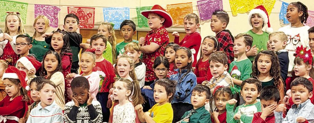 Alpine Elementary students presented a Christmas Fiesta celebration last week under the direction of Mrs. Vogel. Courtesy photo