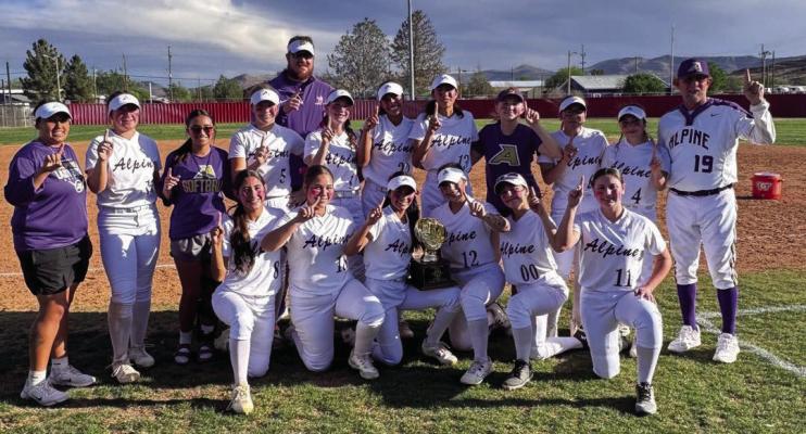 2025 Alpine Lady Buck Softball District Champions Courtesy photo
