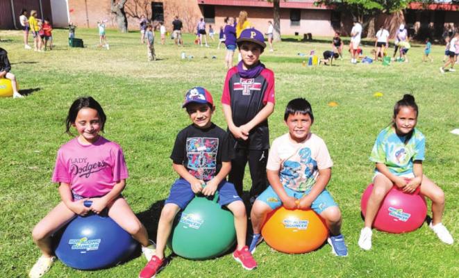 Bouncy fun at field day