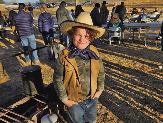 Inspiring Chuck Wagon cook Virgil Clark was on hand this past weekend during the Lone Star Cowboy Poetry Gathering’s annual Chuckwagon breakfast. Clark was there to learn all the tricks of the trade that these seasoned cooks had to offer. Photo courtesy of George Delgado