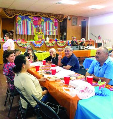 Our Lady of Guadalupe held an enchilada plate fundraiser this past Sunday. The parish hall at Our Lady of Peace Catholic Church was decorated for Cinco de Mayo, and numerous parishioners, as well as other Alpine locals, partook in the delicious food. Courtesy photo