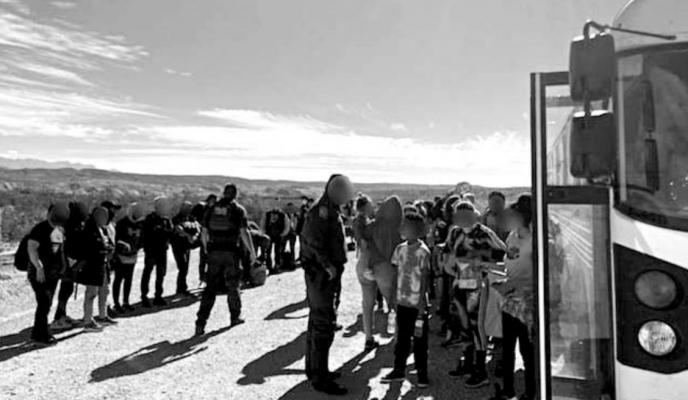 Border Patrol agents and national park rangers apprehended a large group of undocumented migrants from Venezuela. Courtesy photo