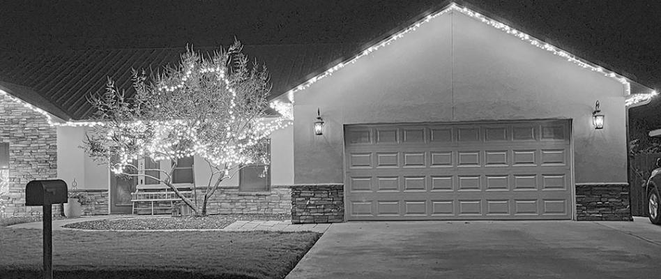 This house, decked all in white lights, really lights up the neighborhood with holiday cheer. Avalanche photo by Kara Gerbert