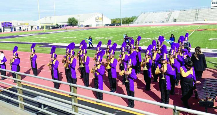 On Oct. 18 the Alpine Fightin’ Buck Band traveled to Abilene to participate in the Regional Marching Band Competition. The band earned a Division 2 rating for its performance. Courtesy photo