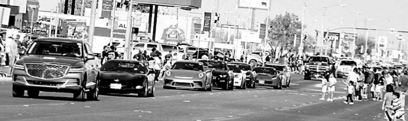 The Big Bend Open Road Race proved to be a tremendous financial benefit for the region’s economy over the course of the four-day event held from April 21-24. Pictured is the race’s parade on Dickinson Boulevard in Fort Stockton on April 23. Photo by Nathan Heuer
