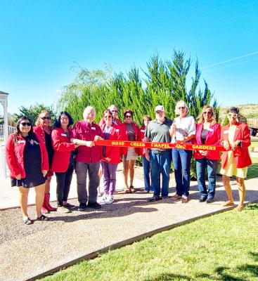 Alpine’s Moss Creek Chapel, located at 46043 TX-118, held a ribbon-cutting ceremony last Thursday and was welcomed by the Alpine Ambassadors. Photo by Kara Gerbert