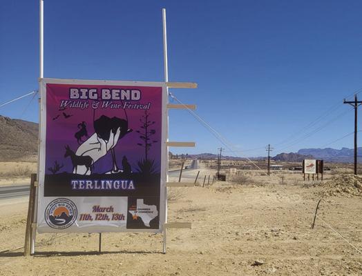 Banners are up, announcing the Big Bend Wildlife and Wine Festival in Terlingua. Courtesy photo