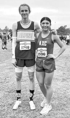 State Cross-Country runners Hatfield Cason and Hope Dominguez competed in Round Rock this past Saturday for their final cross-country race of the year. They closed out their senior year in 17th and 54th place in the state, respectively. Courtesy photo