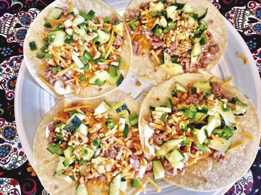 Brighten your tacos with crunchy cucumbers.
