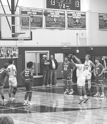 The Bucks’ Alec Ramos attempts a free throw against Stanton during their recent win over the Buffalos. Courtesy photo