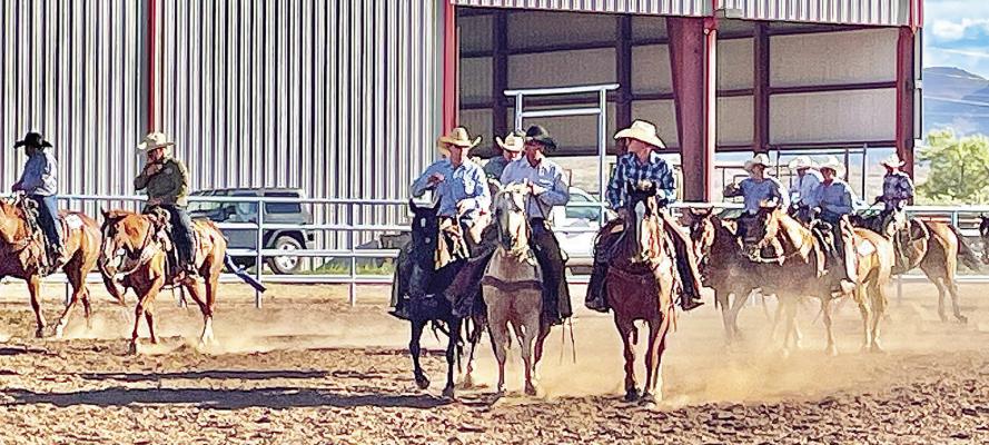 Cowboys congregate at the SALE arena before a Big Bend Ranch Rodeo event. Courtesy photo