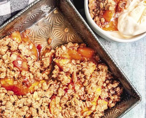 Garden & Gun’s Bourbon Peach Crisp Courtesy photo