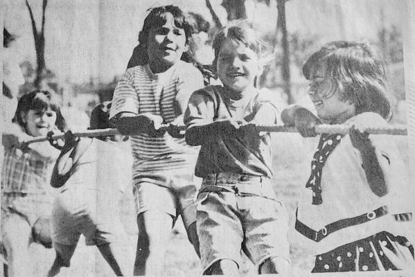May 9, 1991 Last week Coach Robert Polanco orchestrated Alpine Elementary’s Field Day including a tugof- war contest. By the smiles and looks of determination, a great time was had by all.