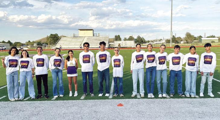 This season’s Alpine High School Cross-Country team was on hand for the Meet the Bucks after having competed in a relay event in Wink earlier in the day. Courtesy photo
