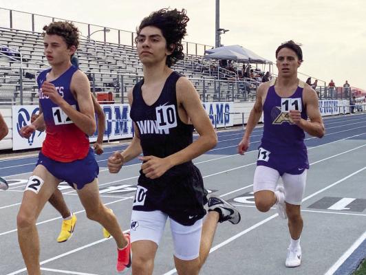 Alpine’s John Paul Prieto competes in Del Rio in the 800-meter run. Courtesy photo