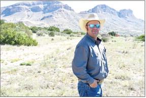 Wiley Dabbs, manager of the Decie Ranch in Brewster County, is working hard to restore watersheds and native grasses on the 22,000-acre property, with the help of conservation partners like Borderlands Research Institute. Courtesy photo
