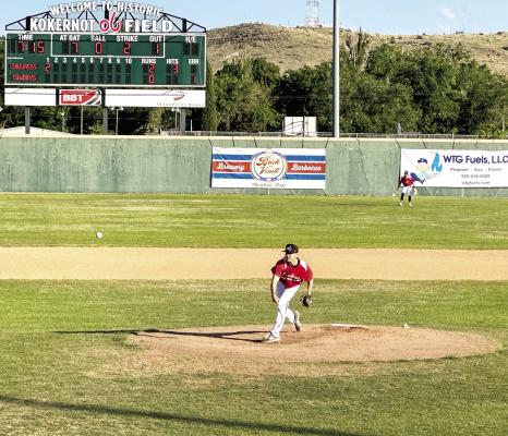 The Alpine Cowboys took on the Tucson Saguaros Monday night at Kokernot Field. Photo by JT Maroney