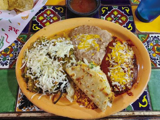 Combo plate-Tacos OJ Photo by Kara Gerbert
