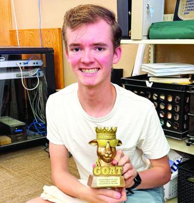 Sammy Serdar-Espinoza was named Volunteer of the Year for the Marfa Public Library. Clocking 210 volunteer hours this summer, Sammy aided in all aspects of the library’s summer programming. Photo courtesy of Marfa Public Library