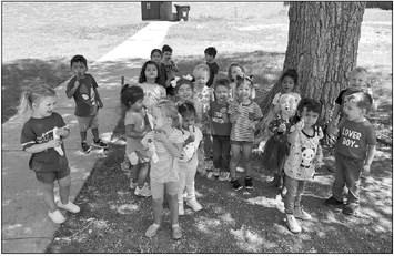 Enjoying a cool treat at school