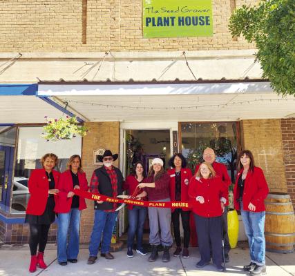 The Alpine Ambassadors welcomed The Seed Grower Plant House, owned and operated by Tara Gaugler, to its downtown location at 106 N. 5th Street. Photo by Kara Gerbert