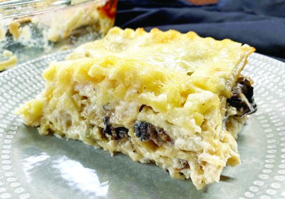 Creamy White Lasagna with Portobello Mushrooms