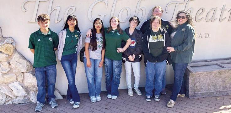 The Fort Davis Theatre students recently attended the Shakespeare Festival put on by the Globe Theatre in Odessa. Courtesy photo