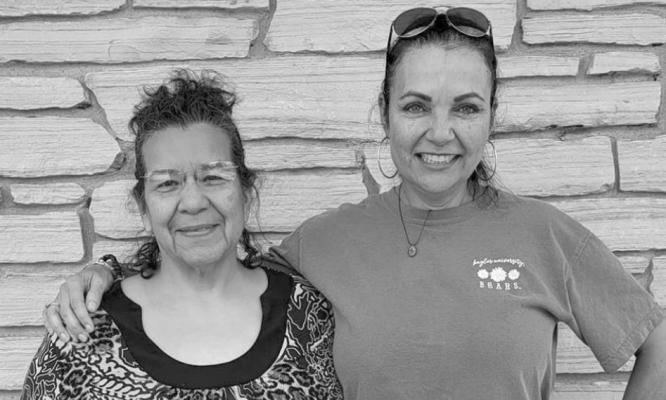 Elva Torres and Dorinna Tanksley. Avalanche photo by Roxanne Hill