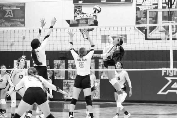The Lady Bucks took to the court on Saturday to face Crane in the third game of District. Alpine won all three sets to take the game. Avalanche photo by J.T. Maroney