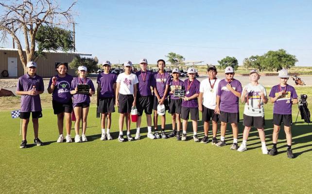 TheAMS Fightin’Buck golf team brought home some top prizes from the Wink Invitational recently. Courtesy photo