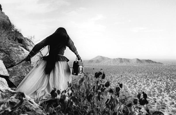 Photo: “Angel Woman, 1979,” Graciela Iturbide. Sonra Desert, Mexico. Gelatin Silver Print.