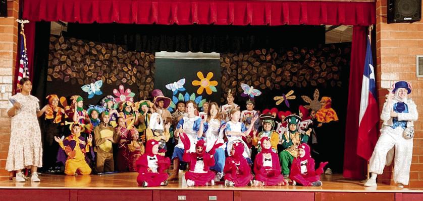 Thanks to the Missoula Children’s Theatre, students in Marathon were able to perform Alice in Wonderland on stage. Another show is coming up in June. Courtesy photo