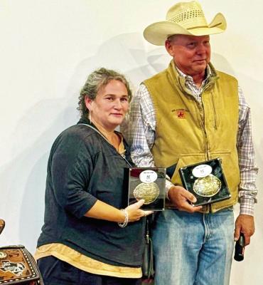 Ida Smith and Rush Carter were the winners of the ANRS Rodeo Exes 42 Tournament this past weekend. Photos courtesy of ANRS Exes