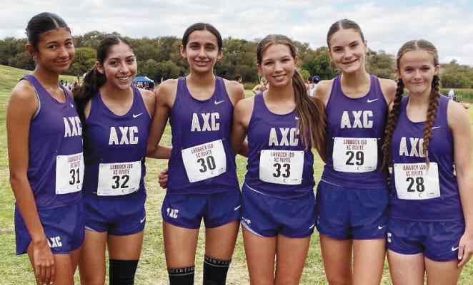The Runnin’ Lady Bucks continue to impress as a team, placing sixth out of 20 teams in Lubbock this past weekend. Courtesy photo