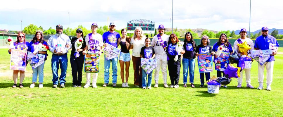 These Alpine Buck seniors were celebrated by their family and friends during their District Championship win over Kermit. Photo by Felipe Fierro