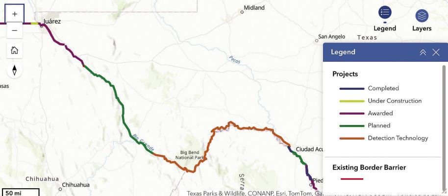 The current and recently updated Smart Wall map from the CPB website. Courtesy photo via screenshot