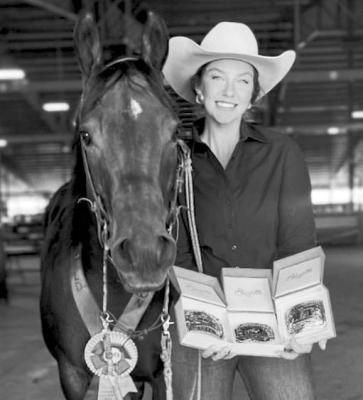 Evan Means and her horse Hollywood Big Star, aka ‘Thatcher’ Courtesy