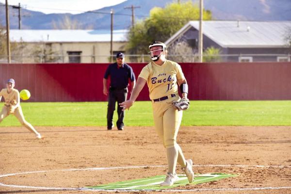 Kody Hawkins winds up a pitch during a recent home game. Courtesy photo