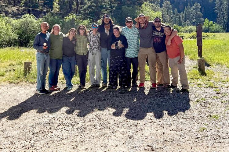 The Sul Ross geology students were hard at work this summer as they participated in Geology Field Camp. The group is pictured here at the Cowles campground in Northern New Mexico. Photo courtesy of MPL
