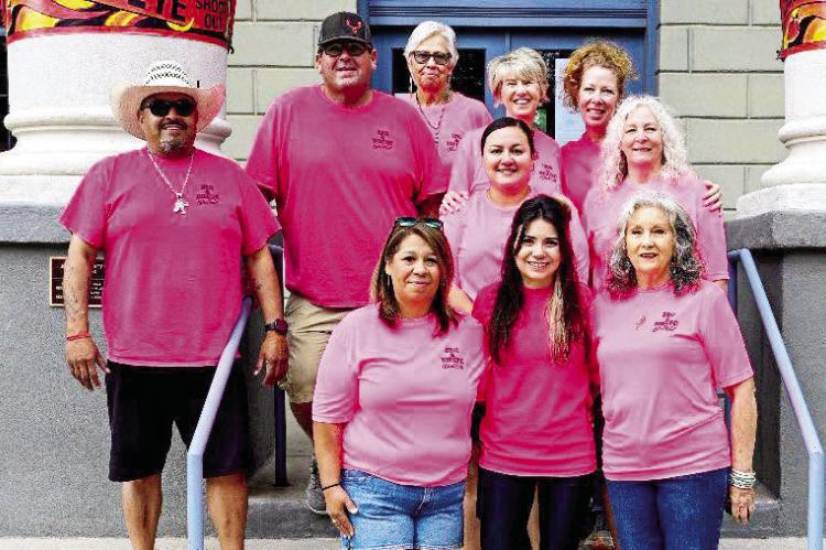 The Smoke in the Mountains BBQ and Ribeye Shootout board, from back left: Jeramiah Rubio, Stephen Boultinghouse, Maralea Miller, Jennifer Webster, and Janna Stubbs. Middle: Stephanie Rubio and Sandra Chambers. In front: Brenda Vargas, Audrey Hurley, and Lynne Baldwin. Courtesy photo