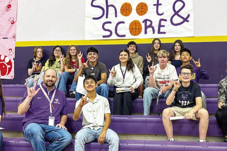 Alpine Middle School 8th graders took a tour of Alpine High School last Friday, with highlights in the AHS CTE programs such as FFA, Nursing, Visual Design, and Welding. The Class of 2030 picked their CTE classes of choice when they landed back at their current campus home. Courtesy photo