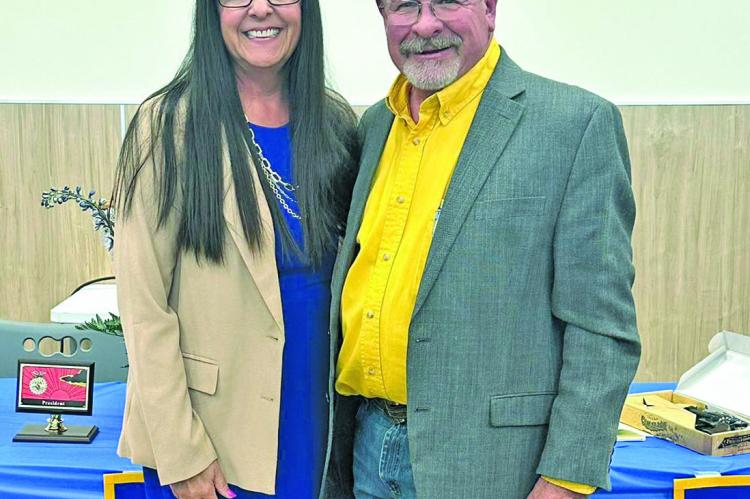 Doug and Caroline Fox at the 2026 Alpine FFA banquet. Courtesy photo