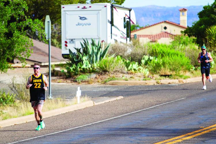 Runners take on the first leg of the recent Alpine Cowboys Home Run Marathon. Photo by Kara Gerbert