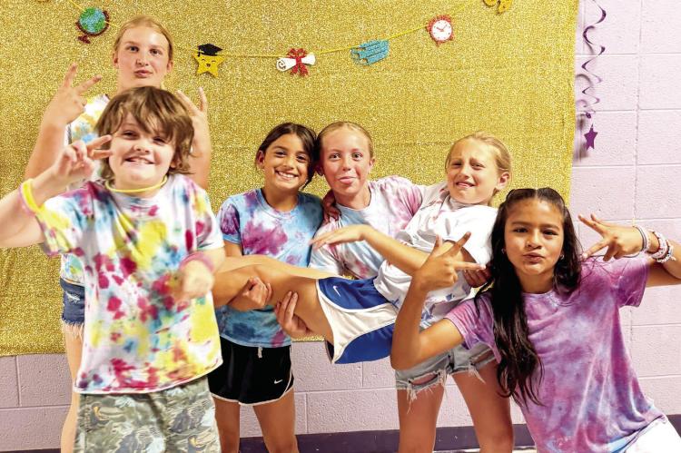 These excited Alpine Elementary fourth graders took a tour of Alpine Middle School last week to get a glimpse of what next year will bring. Courtesy photo