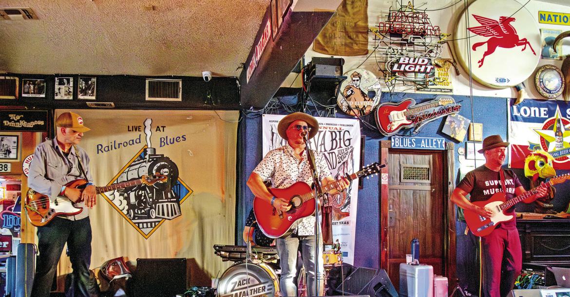 The Zack Walther Band kicked things off on Thursday night at the Railroad Blues for this year’s Viva Big Bend weekend, showcasing musical acts across the Big Bend region. Photo by Kara Gerbert